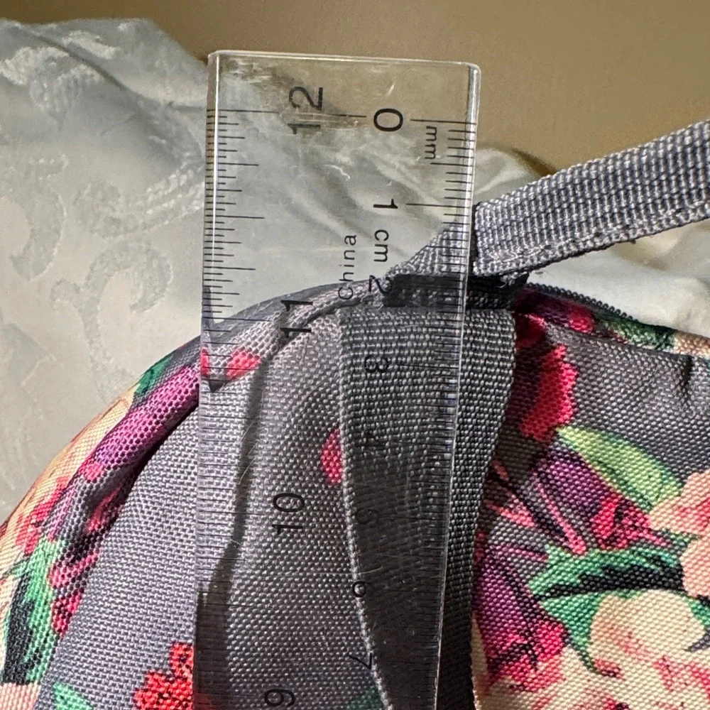 Jansport Floral Backpack in Gray and Pink - Picture 8 of 11